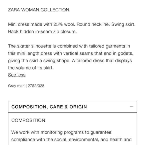 New Zara Skater Dress - ZW Collection 2752/028 - Picture 11 of 12